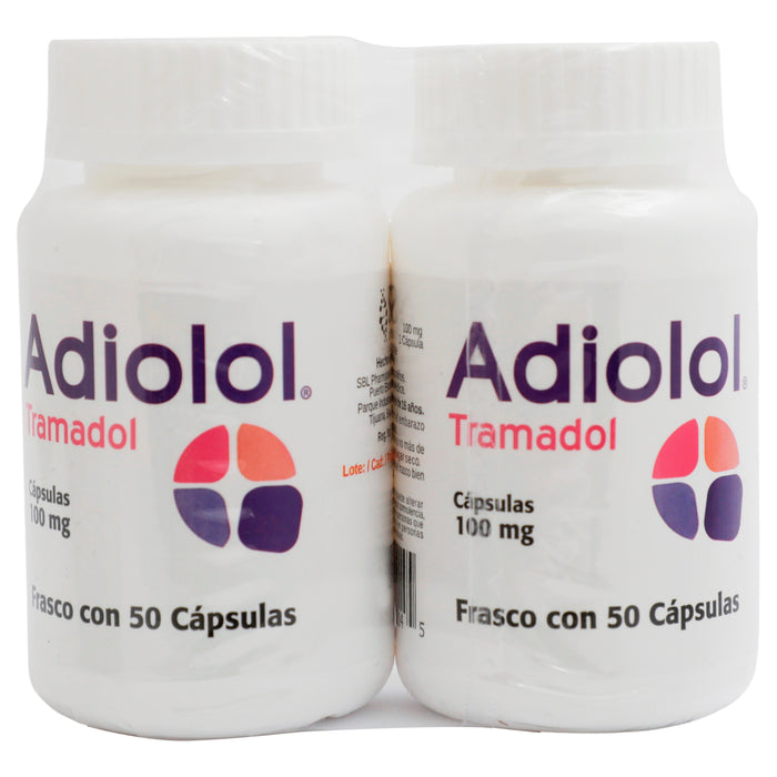 Adiolol 100Mg Con 100 Duo Pack Capsulas (Tramadol) 1 - 7257427621452