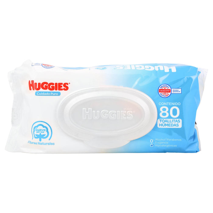 Toallitas Humedas Huggies Cuidado Puro Con 80 - WeCare Pharma
