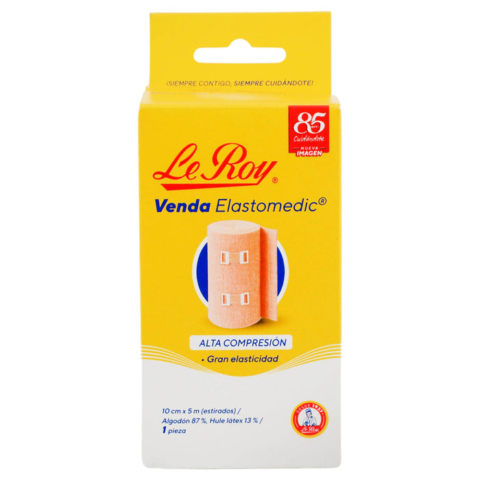 Venda Alta Compresión Elastomedic Leroy 10Cm - WeCare Pharma