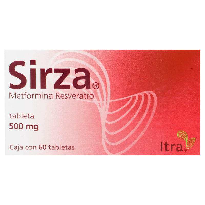 Sirza 500Mg Con 60 Tabletas (Metformina Resveratrol) - WeCare Pharma