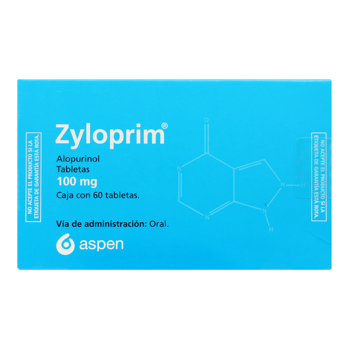 Zyloprim 100Mg Con 60 Tabletas (Alopurinol) 1 - 7502253072917