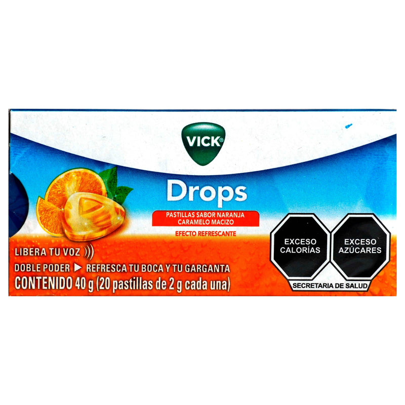 Vick Drops Pastilla 2G Con 20 Naranja - WeCare Pharma