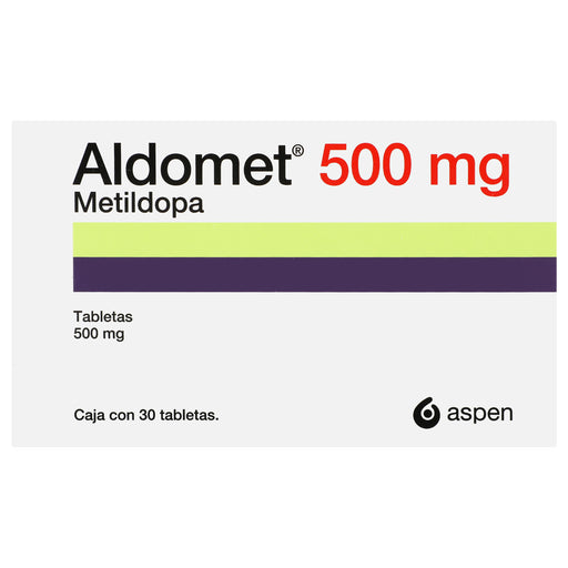 Aldomet 500Mg Con 30 Tabletas (Metildopa) 1 - 7502209850880