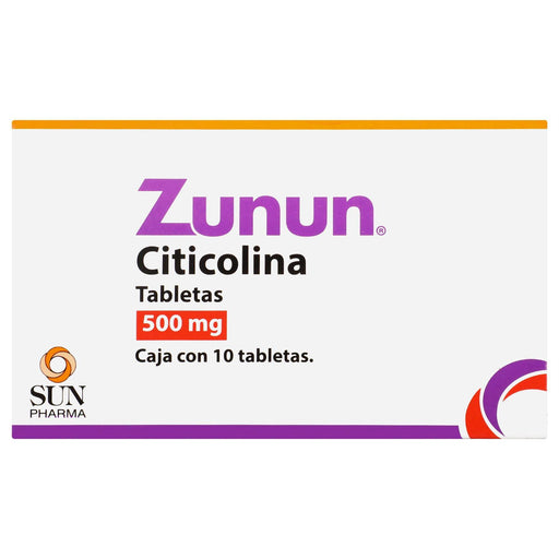 Zunun 500Mg Con 10 Tabletas (Citicolina) - WeCare Pharma