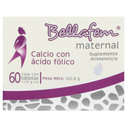 Bellafem Maternal 102.8G Con 60 Tabletas (Suplemento Alimenticio) - WeCare Pharma