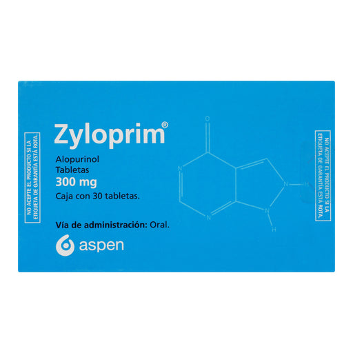 Zyloprim 300Mg Con 30 Tabletas (Alopurinol) 1 - 7502253072924