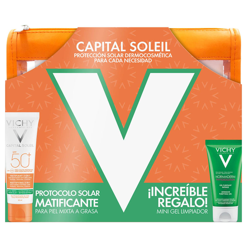 Vichy Kit Capital Soleil Matificante 3En1 Fps50 50Ml +Mini Phytosolutiongel - WeCare Pharma