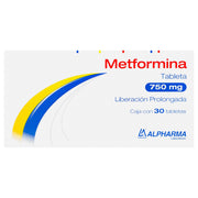 Metformina 750Mg Con 30 Alpharma Tabletas - WeCare Pharma