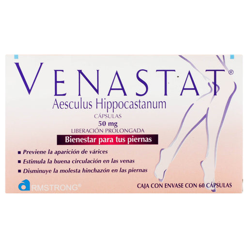 Venastat 50Mg Con 60 Capsulas (Aesculus Hippocastanum) - WeCare Pharma