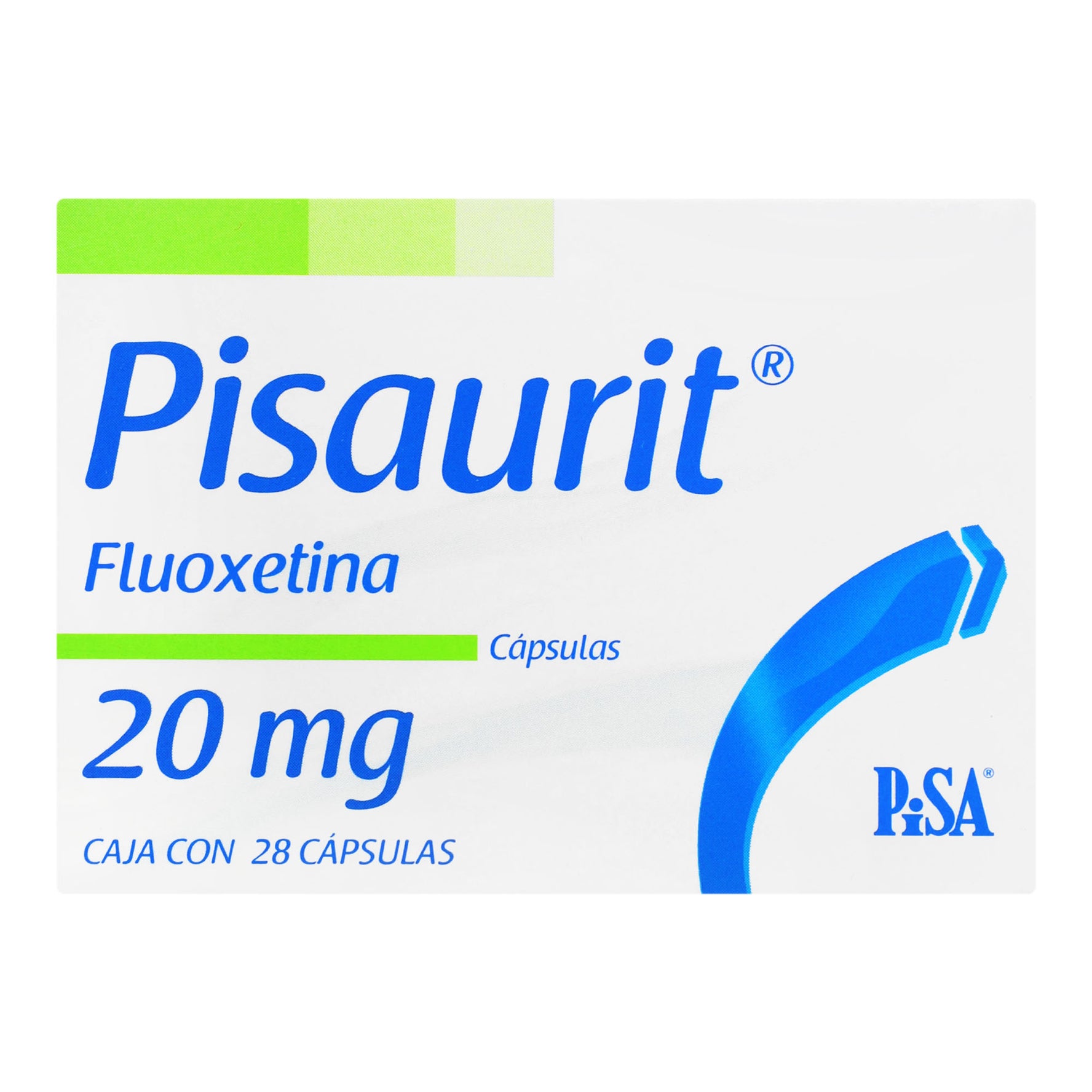 Pisaurit 20Mg Con 28 Capsulas (Fluoxetina) 1 - 7501125159329