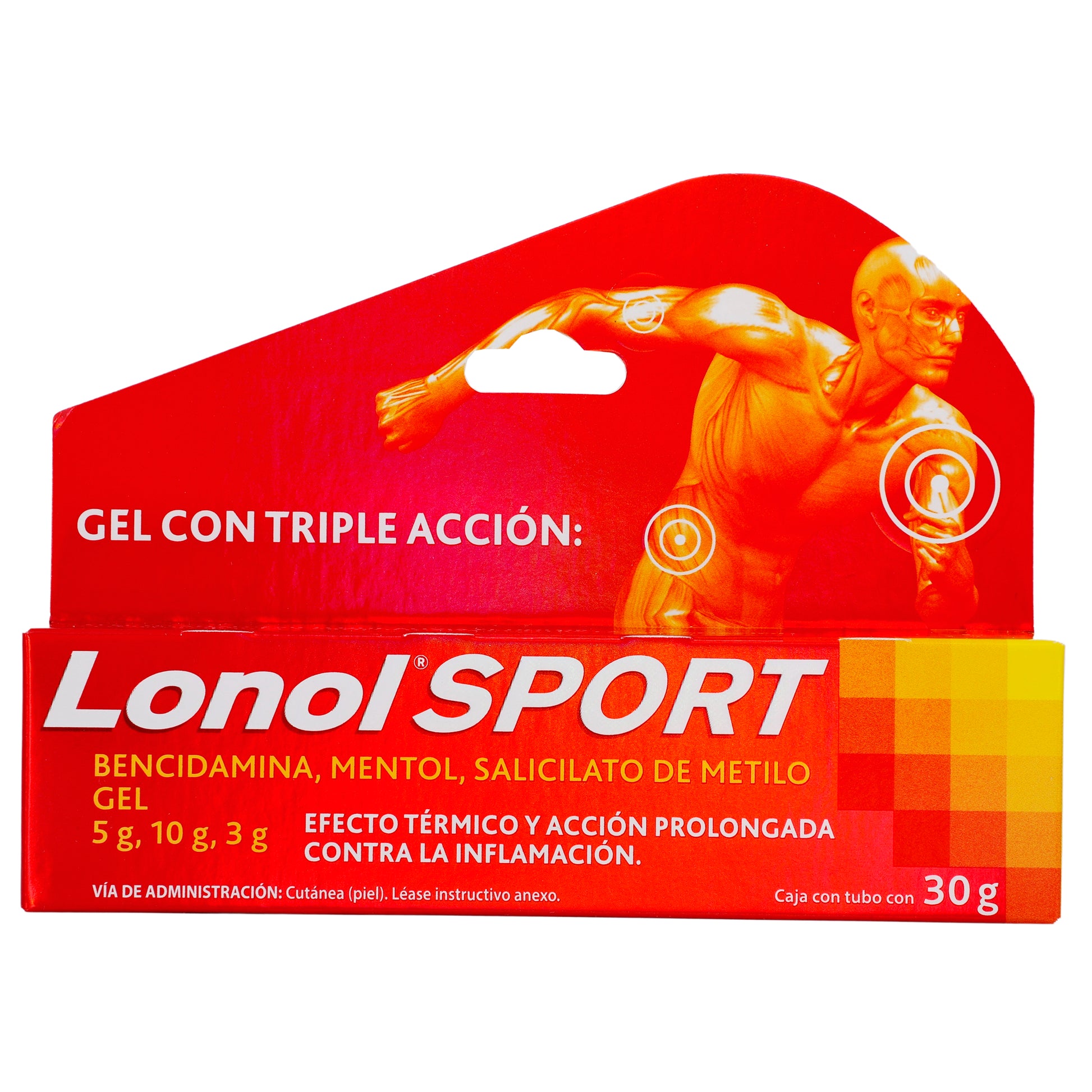 Lonol Crema 5/10G/3G Tubo 30G (Bencidamina/Mentol/Salicilato De Metilo) 1 - 7501165011403