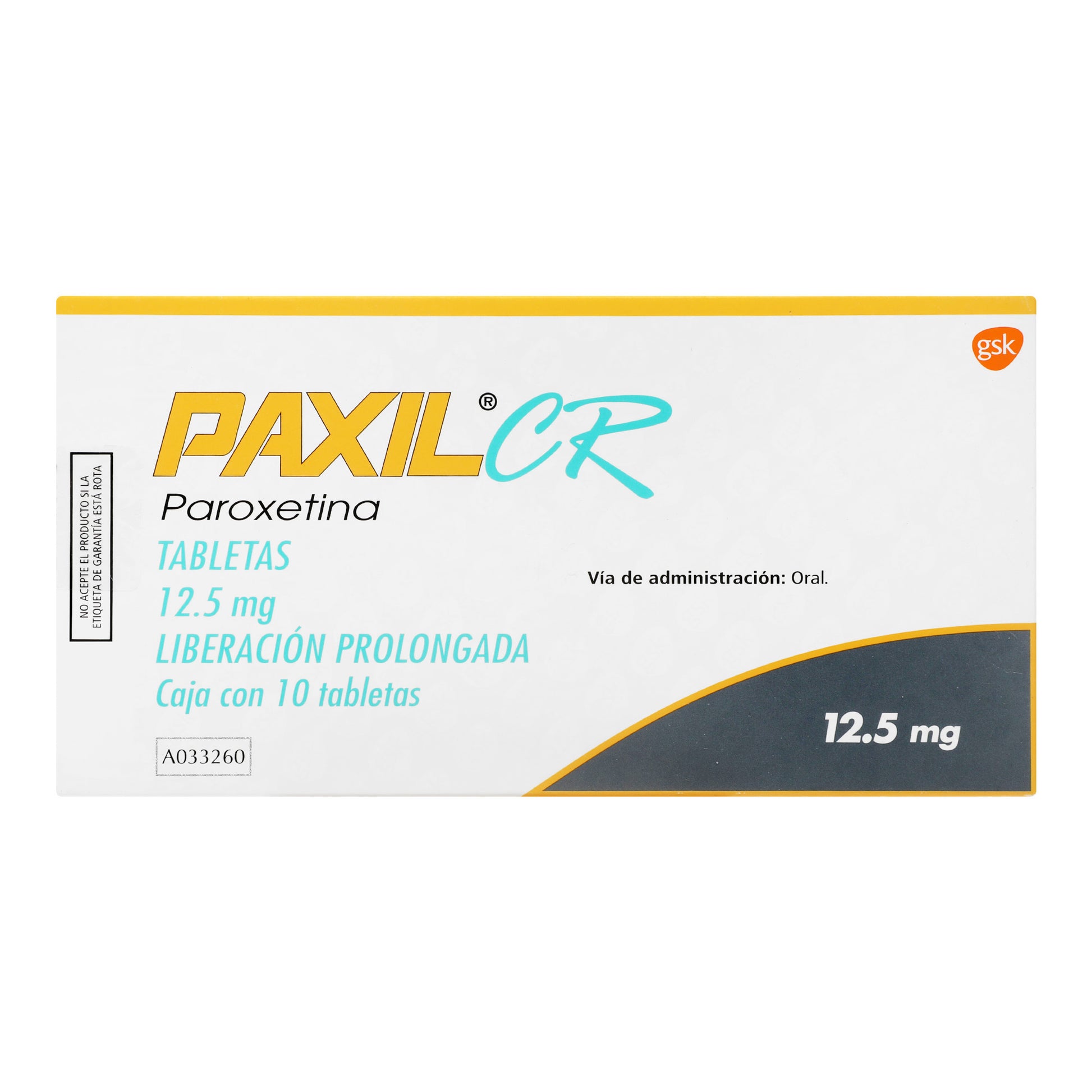 Paxil Cr 12.5Mg Con 10 Tabletas (Paroxetina) 2 - 5050278003543