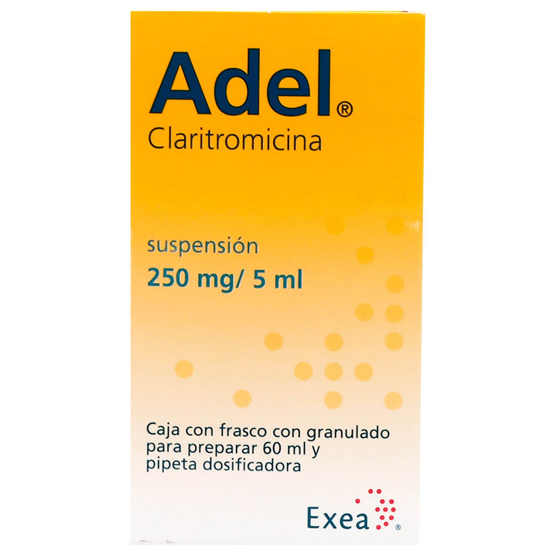 Adel Suspensión 250Mg/5Ml Frasco 60Ml (Claritromicina) - WeCare Pharma