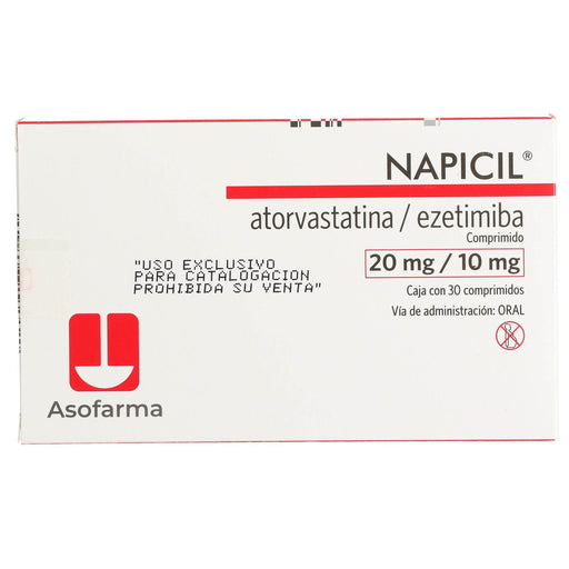 Napicil 20Mg/10Mg Con 30 Comprimidos (Atorvastatina/Ezetimiba) - WeCare Pharma