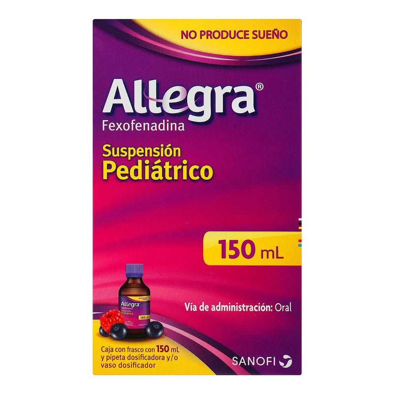 Allegra Ped Suspensión 600Mg/100Ml 150Ml (Fexofenadina) - WeCare Pharma