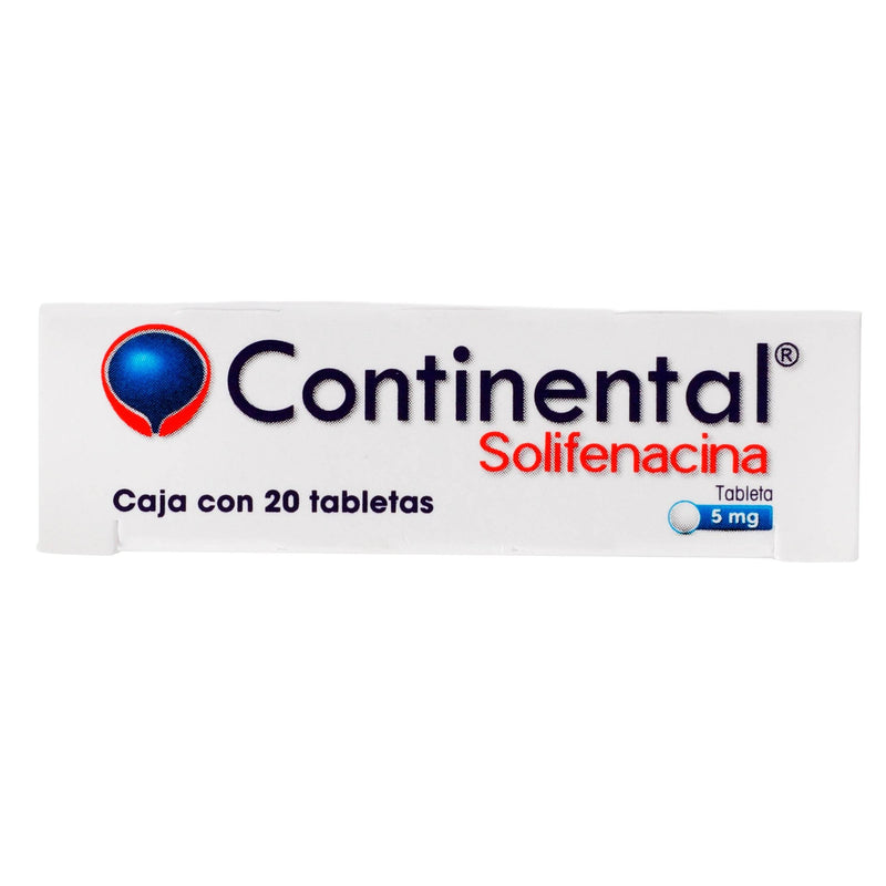 Continental 5Mg Con 20 Tabletas (Solifenacina) - WeCare Pharma