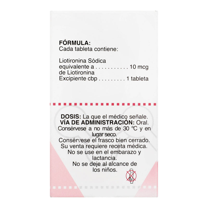 Triyotex 10 10Mcg Con 30 Tabletas (Liotironina) - WeCare Pharma