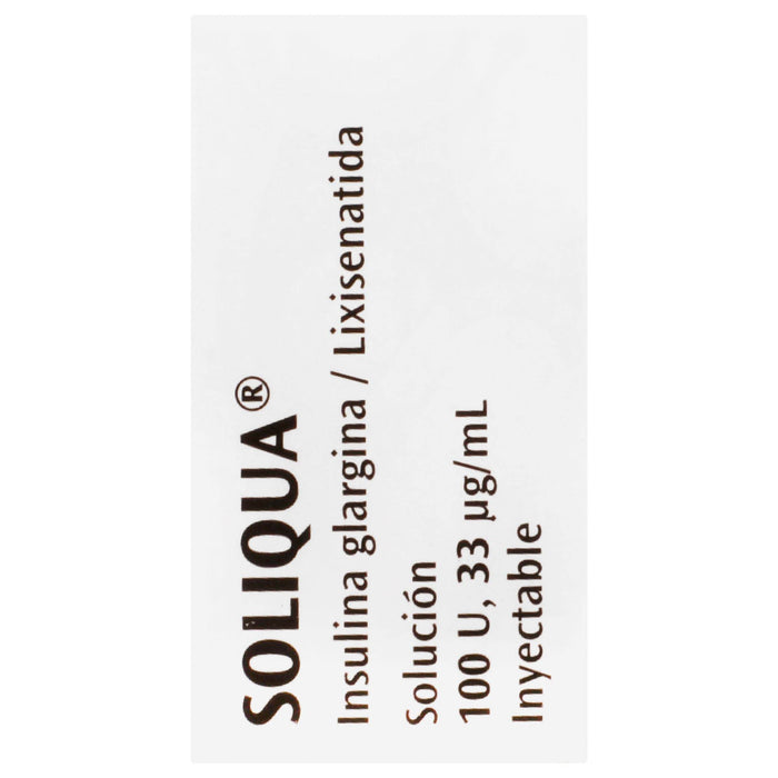 Soliqua (Insulina Glargina/Lixisenatida) Pluma 100Ml/33Mcg Con 1 - WeCare Pharma