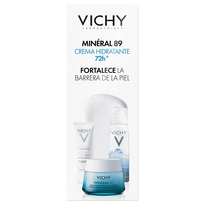 Vichy Kit Mineral 89 Crema 50Ml Capital Soleil + Agua Termal - WeCare Pharma