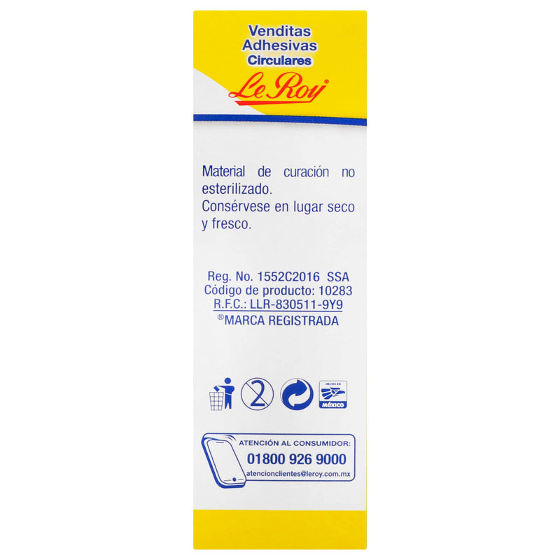 Venditas Adhesivas Circulares Leroy Con 30 - WeCare Pharma