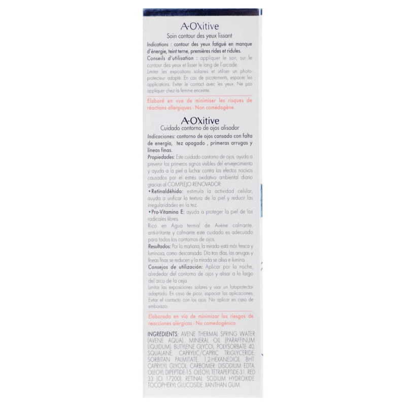 Avene A-Oxitive Contorno De Ojos 15Ml - WeCare Pharma