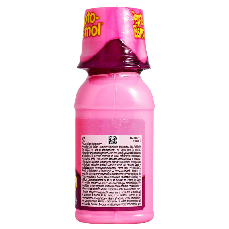 Pepto Bismol Plus Diarrea Suspensión 3.5G/100Ml 118Ml (Subsalicilato De Bismuto) - WeCare Pharma