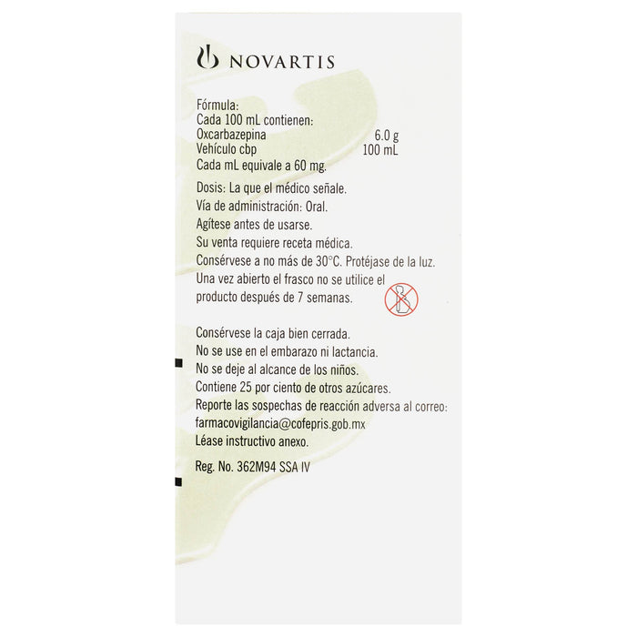 Trileptal Suspensión 60Mg/Ml Con 100Ml (Oxcarbazepina) - WeCare Pharma
