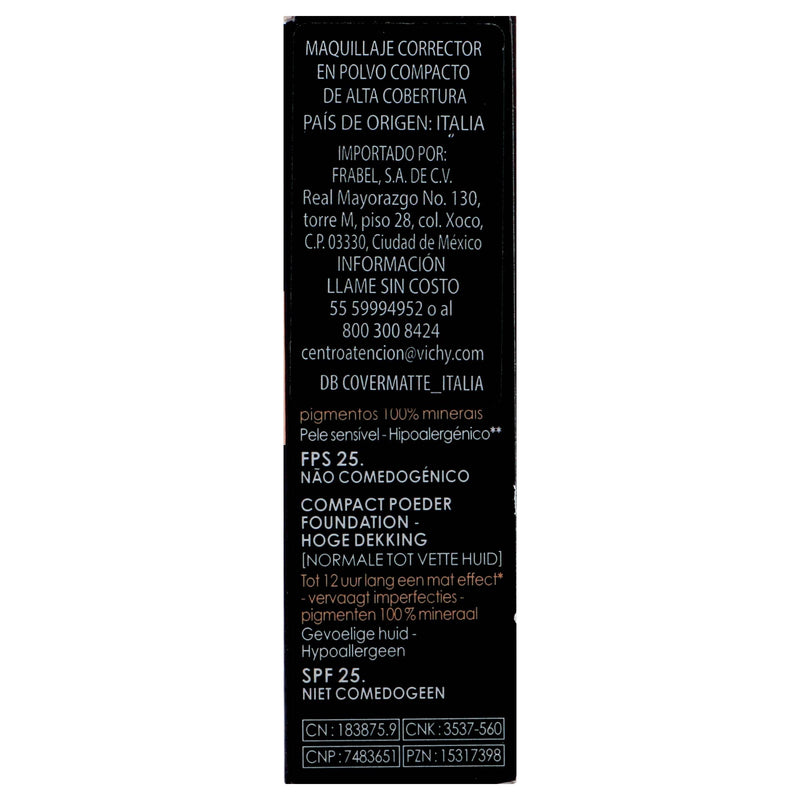 Vichy Dermablend Polvo Covermatte Opal 15 Fps25 9.5G - WeCare Pharma