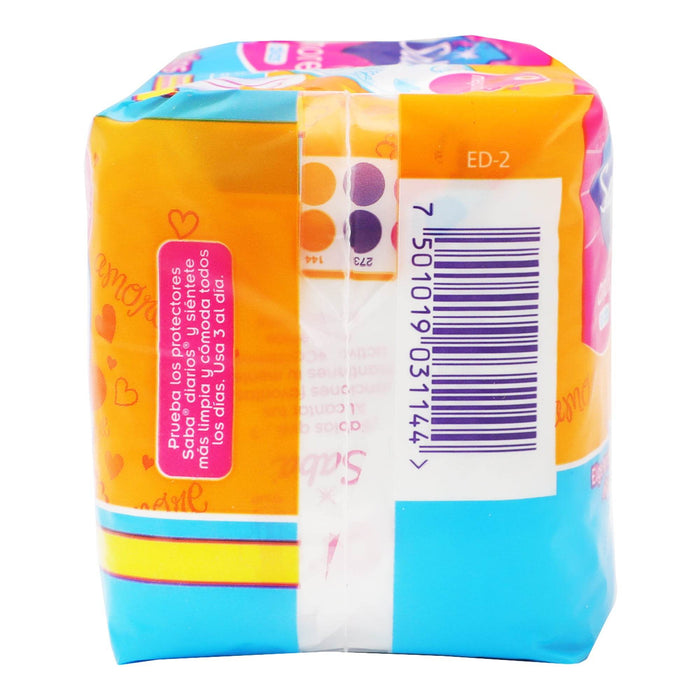 Toallas Saba Amore Regular Sin Alas Con 8 - WeCare Pharma