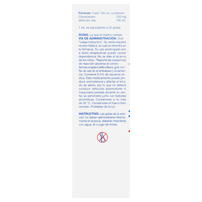 Kriadex (Clonazepam) Solución 2.5Mg/Ml 20Ml - WeCare Pharma
