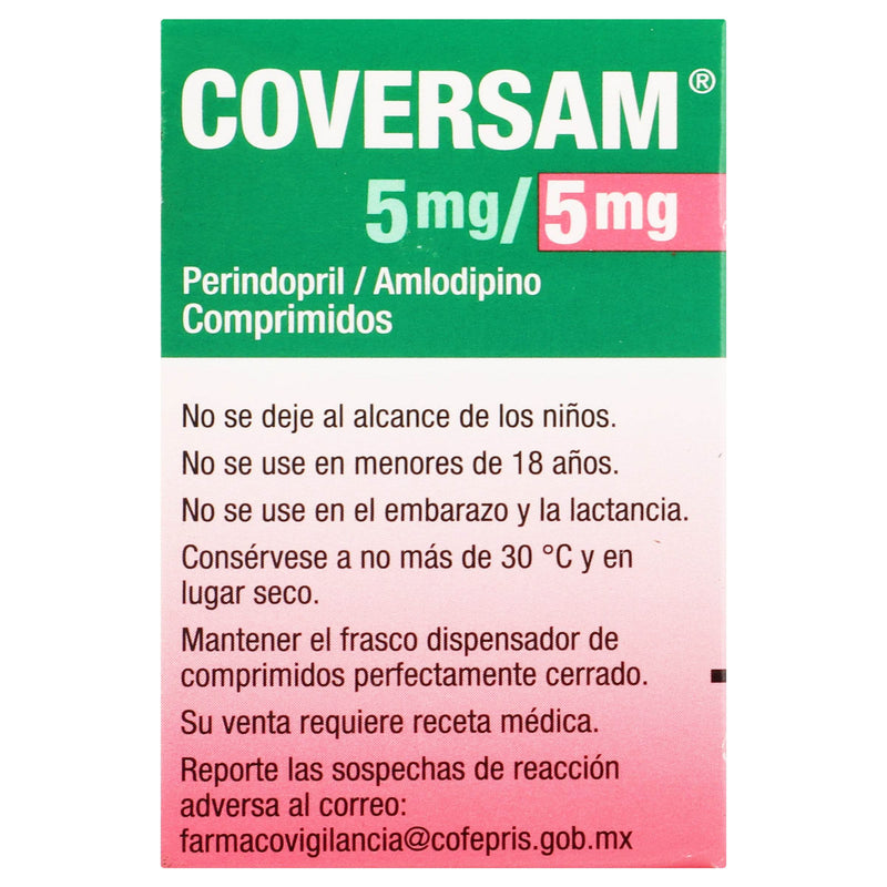 Coversam 5Mg/5Mg Con 30 Comprimidos (Perindopril/Amlodipino) - WeCare Pharma