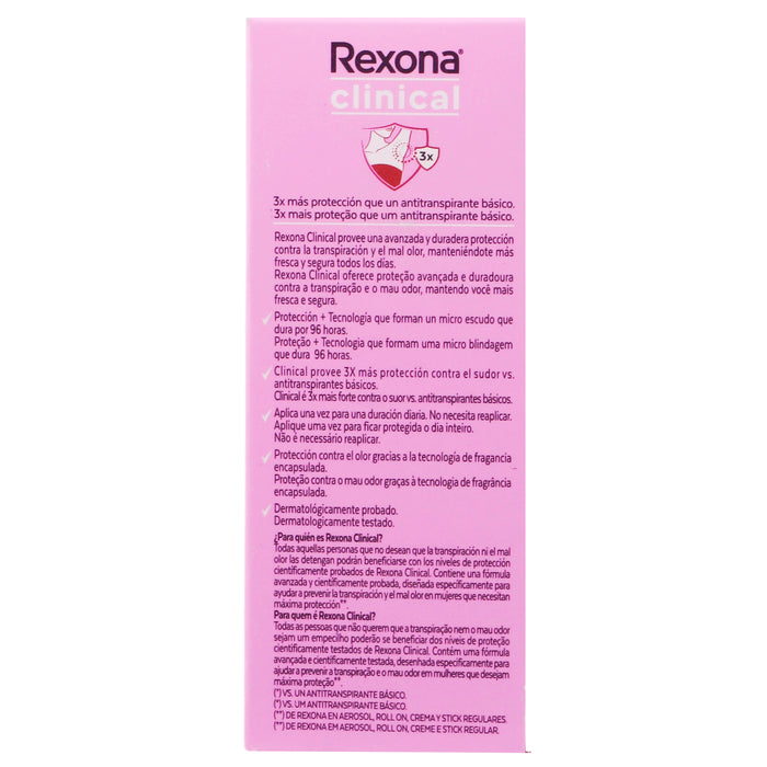 Desodorante Rexona Woman Clinical Crema Stick 48G 079400052926 5