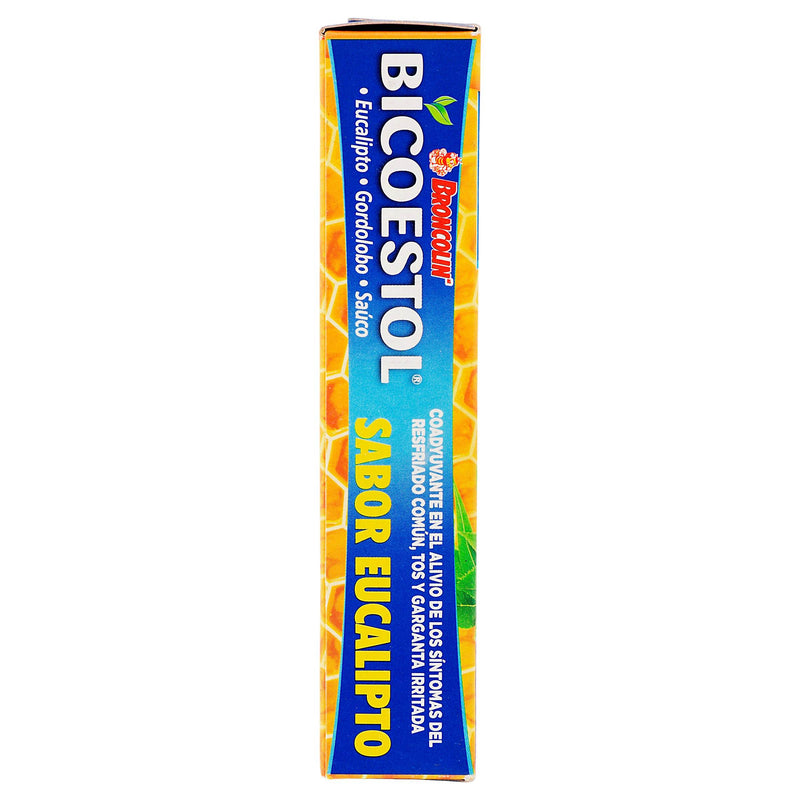 Broncolin Bicoestol Pastillas 2.5G Con 16 Euacalipto (Eucaliptus Globulus/Gnaphalium/Sambucus Nigra) - WeCare Pharma