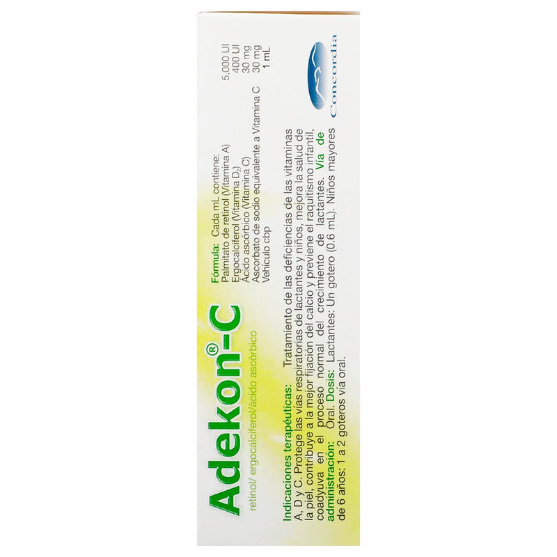 Adekon C Gotas 15Ml (Retinol/Ergocalciferol/Ac Ascorbico) - WeCare Pharma