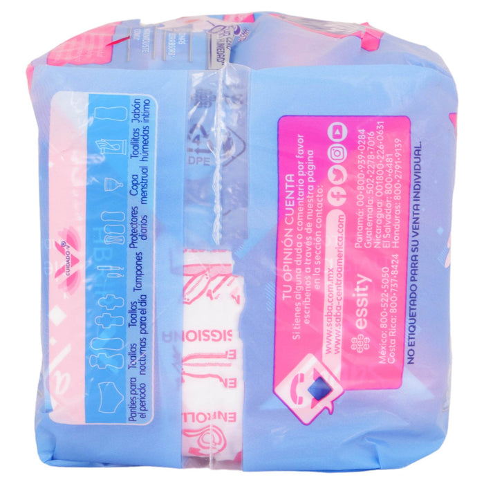 Toallas Saba Ultra Invisible Ultradelgada Con Alas Con 10 - WeCare Pharma
