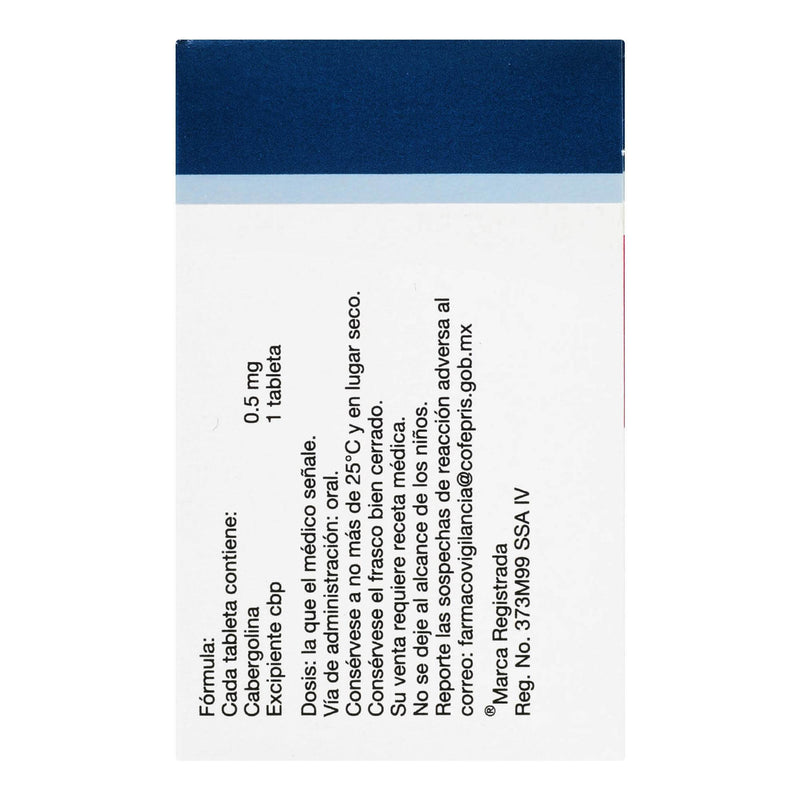 Dostinex 0.5Mg Con 2 Tabletas (Cabergolina) - WeCare Pharma