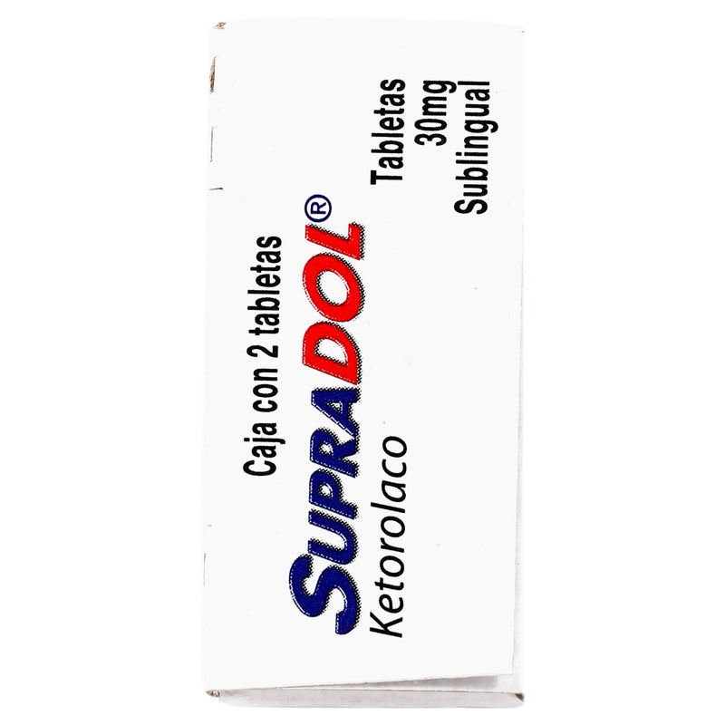 Supradol Sl 30Mg Con 2 Tabletas (Ketorolaco) - WeCare Pharma