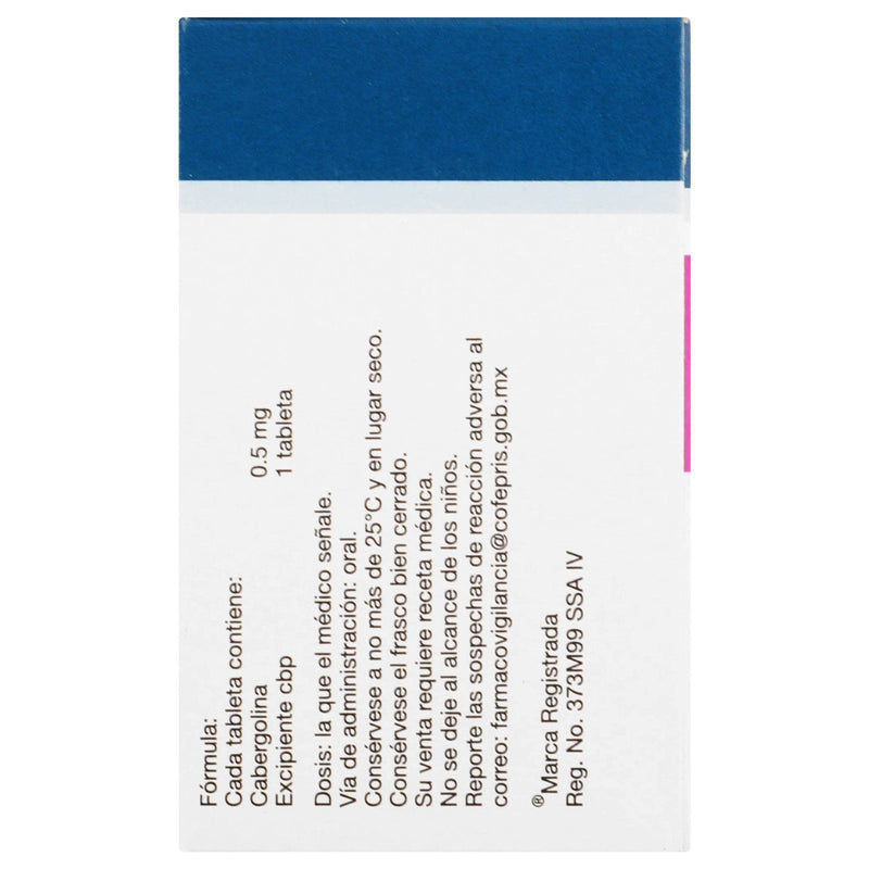 Dostinex 0.5Mg Con 8 Tabletas (Cabergolina) - WeCare Pharma
