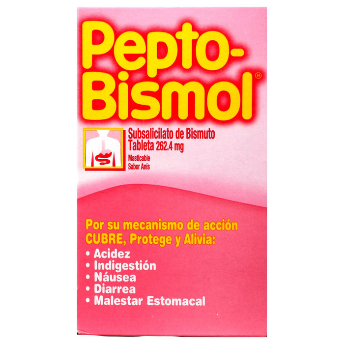 Pepto Bismol Tabletas Caja Con 100 - WeCare Pharma