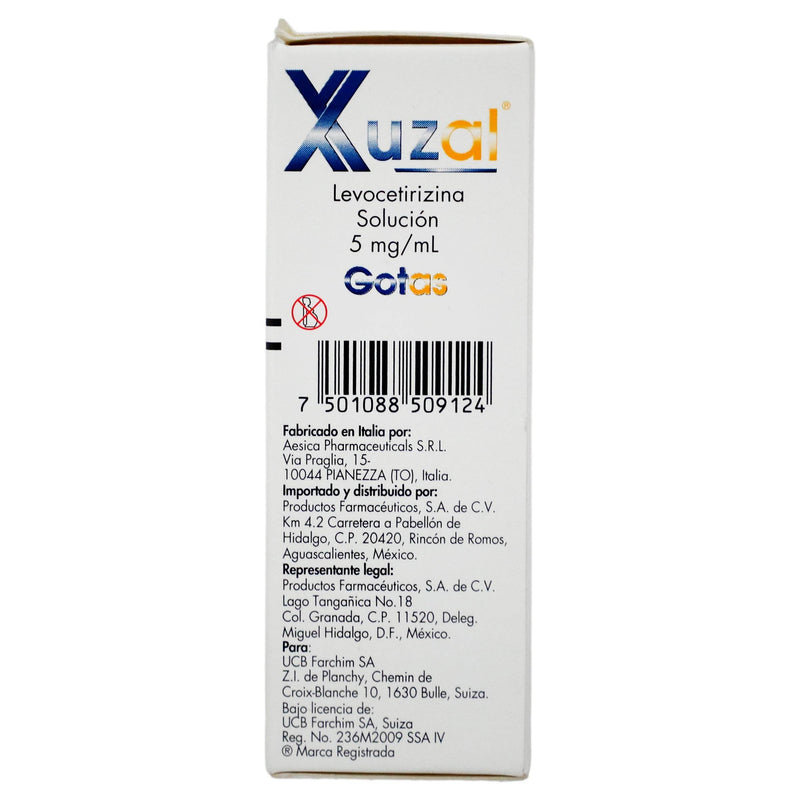 Xuzal Gotas 5Mg/Ml 20Ml (Levocetirizina) - WeCare Pharma