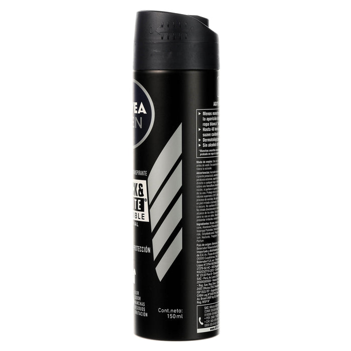 Nivea Men Black & White Aerosol 150Ml - WeCare Pharma