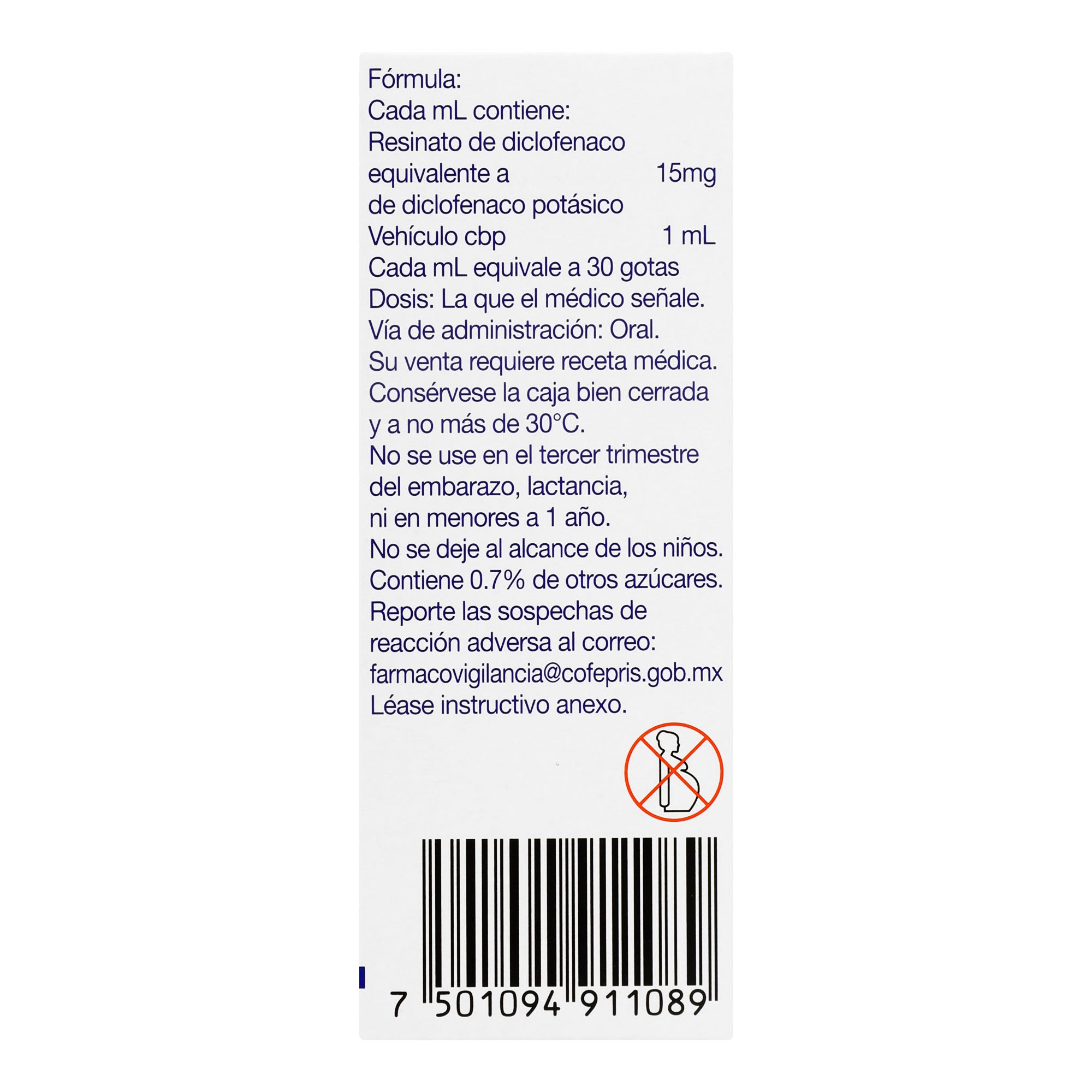 Cataflam Suspensión 15Mg/Ml 20Ml (Diclofenaco) 4 - 7501094911089