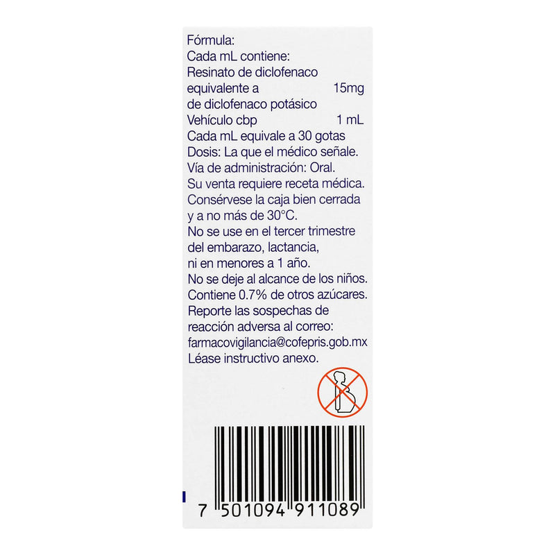 Cataflam Suspensión 15Mg/Ml 20Ml (Diclofenaco) - WeCare Pharma