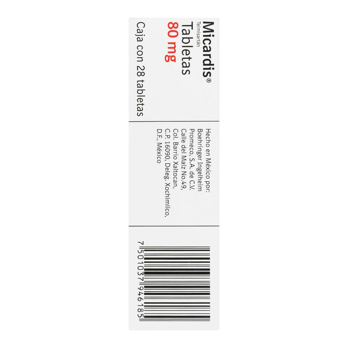 Micardis 80Mg Con 28 Tabletas (Telmisartan) - WeCare Pharma