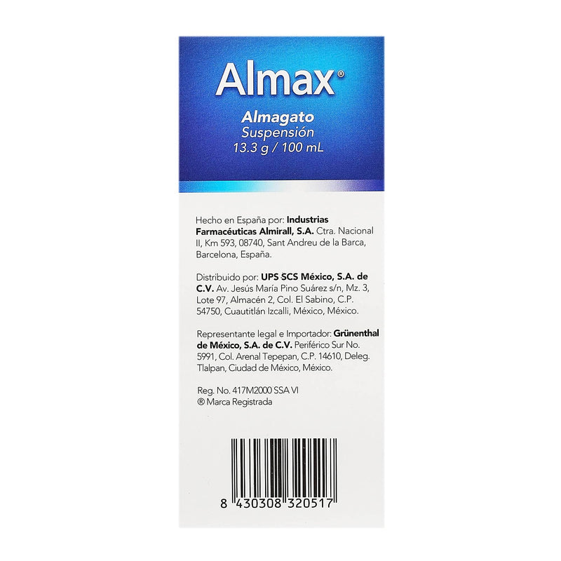 Almax Suspensión 13.3G/100Ml Con 1 (Almagato) - WeCare Pharma