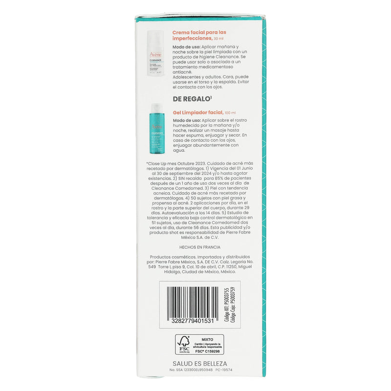 Avene Kit Anti Imperfecciones Clenance Comedomed 30Ml + Gel Limpiador 100Ml - WeCare Pharma