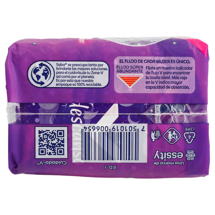 Toallas Saba Buenas Noches Larga Con 12 - WeCare Pharma