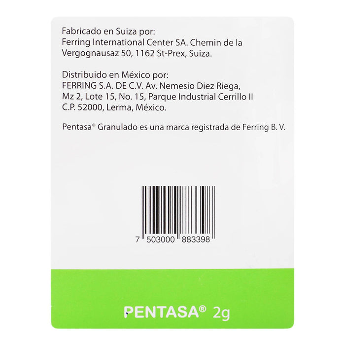 Pentasa Sobres Gran 2G Con 30 (Mesalazina) - WeCare Pharma