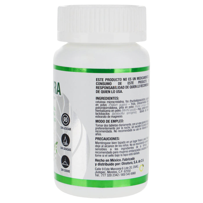 Just Fibra Guayaba + Piña + Hierbabuena + Lactobacilos Tabletas Con 30 - WeCare Pharma