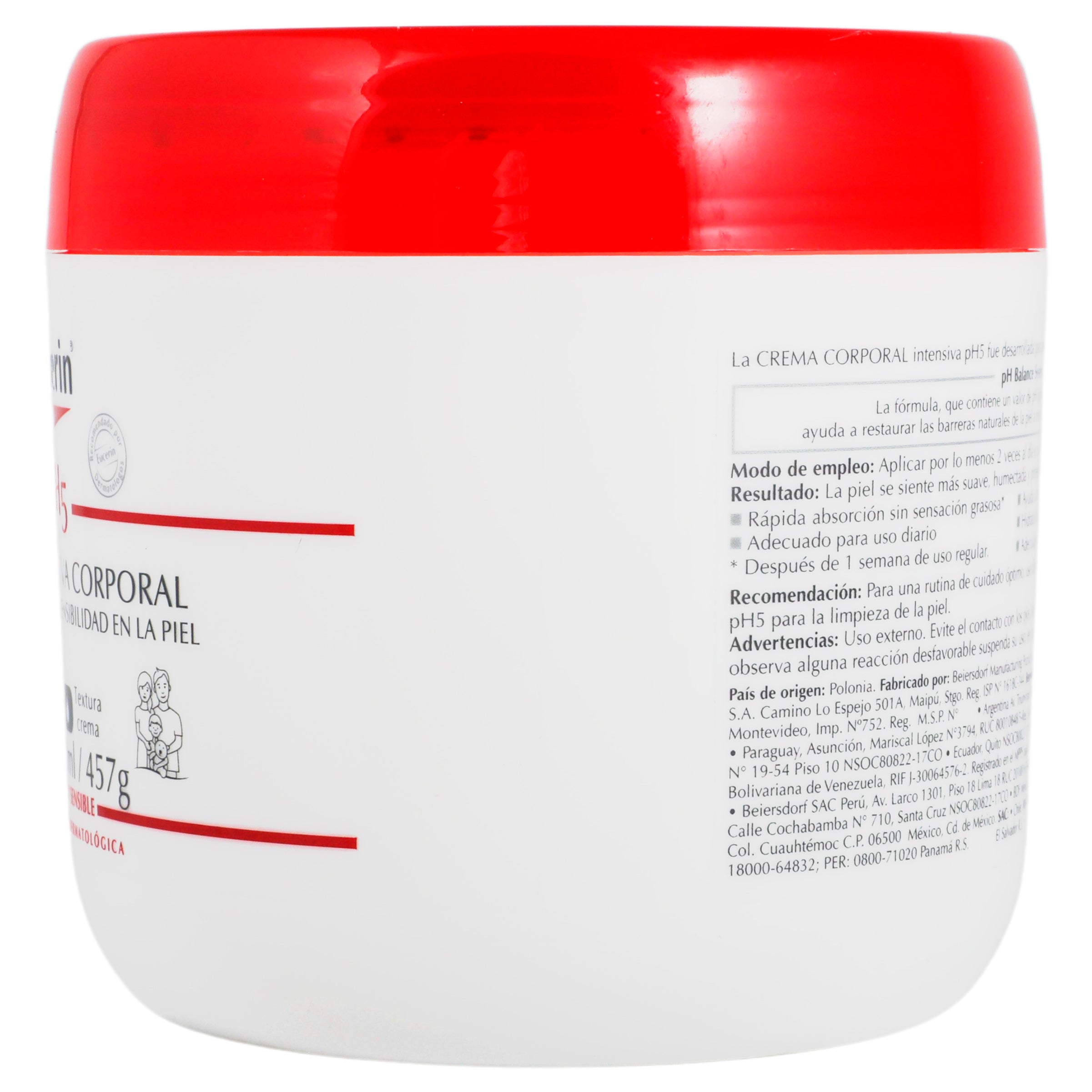 Eucerin Crema Intensiva Corporal Ph5 Tarro 450Ml 4 - 7501054540731